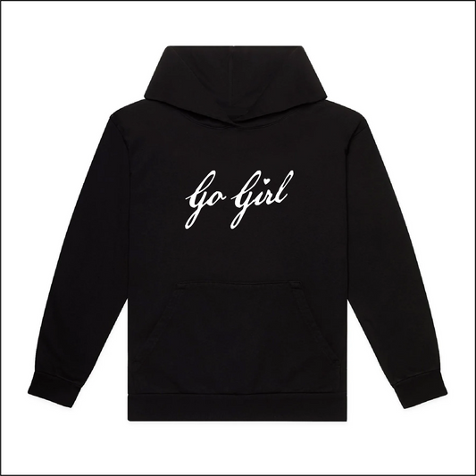 “Go girl” hooded sweater