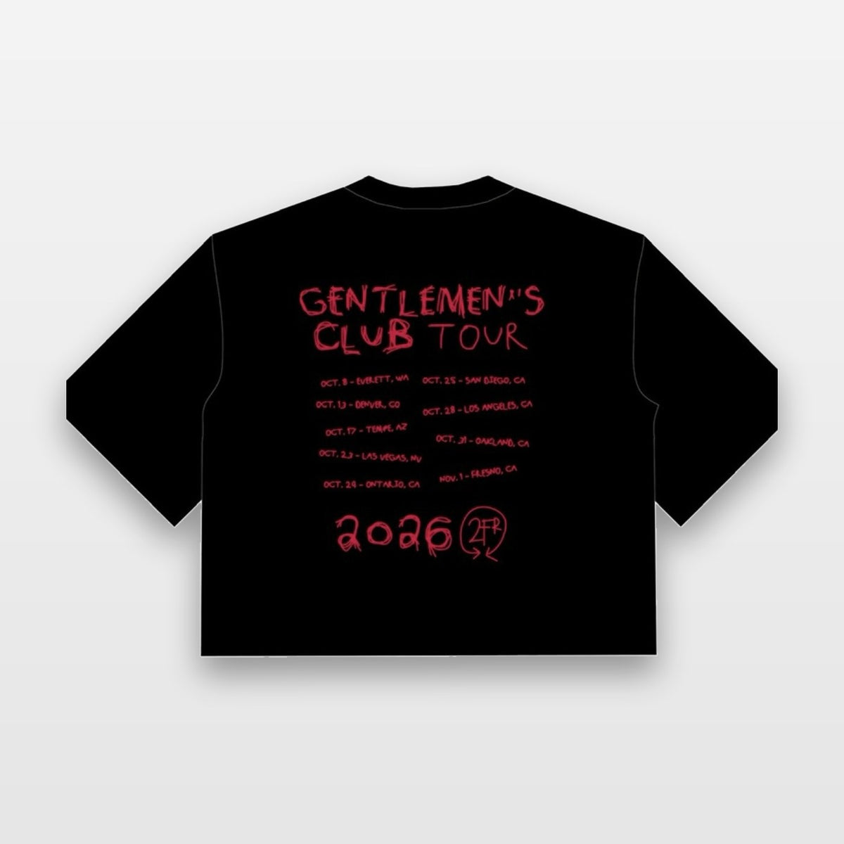 Gentlemans club tour T-shirt